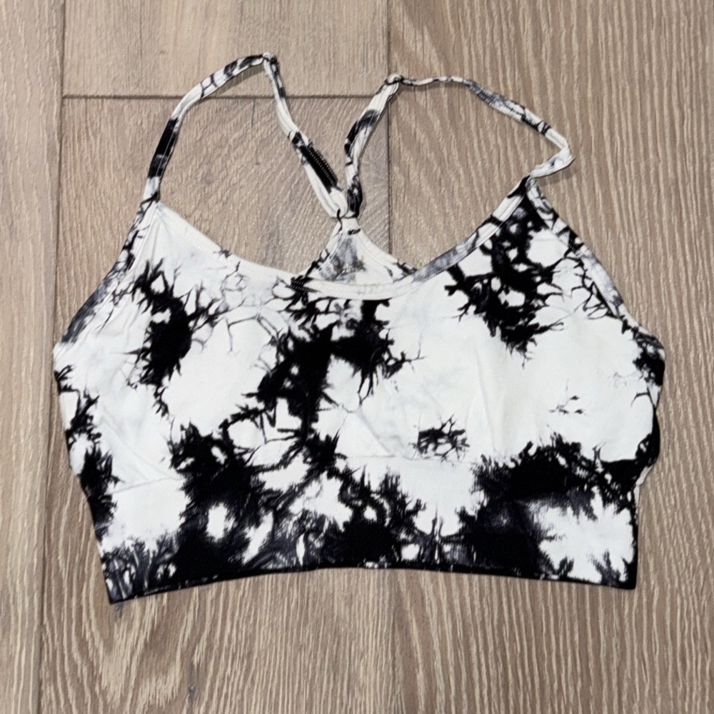 ASOS Black and White Tie-Dye Bra
